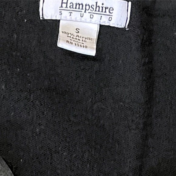 𝅺hampshire Studio Floral Black Sweater - Picture 7 of 7